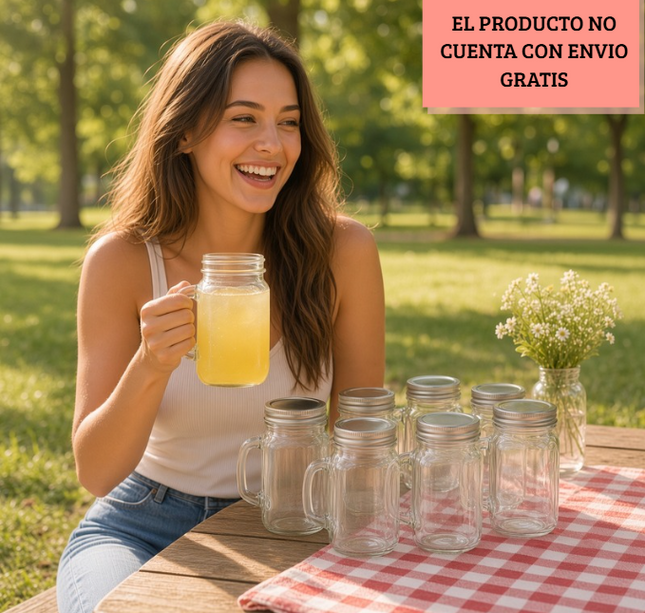 Exclusivo Tienda en linea 💥💎 24 Tazas de cristal con tapadera $25.60 C/U