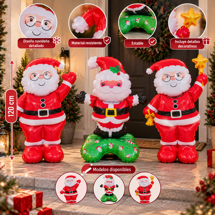 3 Globo Grande Navideño Figuras $50 c/u