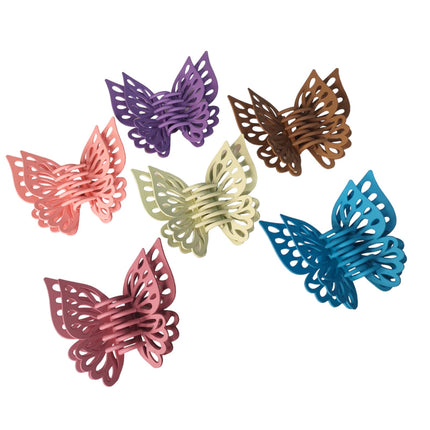 6 Pinzas Mariposa Extraordinaria Grande Colores $30 c/u