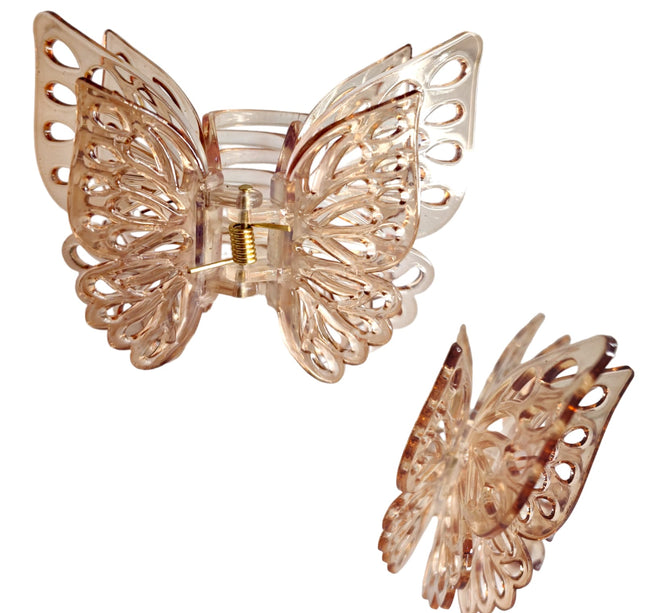 12 PINZAS MARIPOSA SATINADA $10 C/U