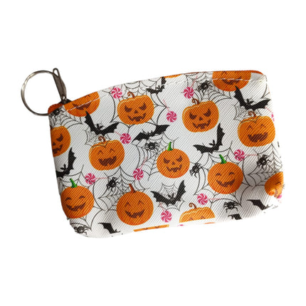 12 Monederos Brujita Diseños Halloween $6.3 c/u