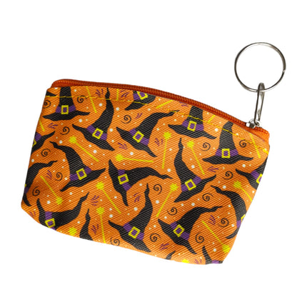 12 Monederos Brujita Diseños Halloween $6.3 c/u