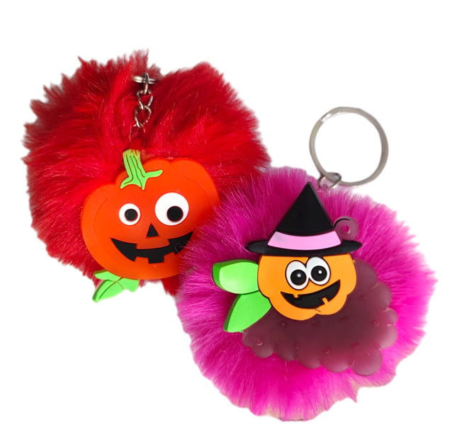 12 Llaveros Pompom Halloween $5.71 c/u