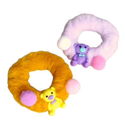 12 Ligas scrunchies ositos u conejitos $5.44 c/u