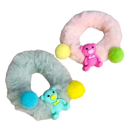 12 Ligas scrunchies ositos u conejitos $5.44 c/u