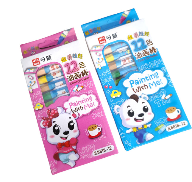 12 CRAYOLAS OSITOS A $1.9 C/U