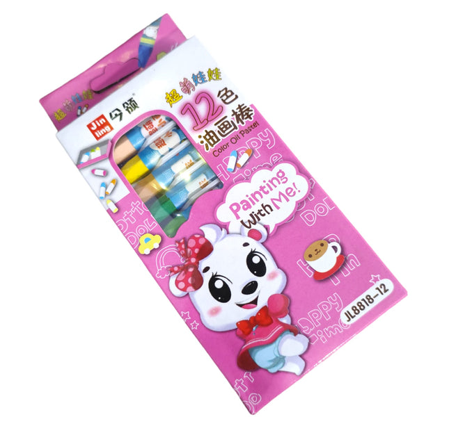 12 CRAYOLAS OSITOS A $1.9 C/U