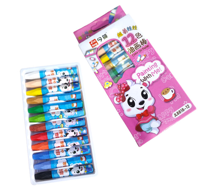 12 CRAYOLAS OSITOS A $1.9 C/U