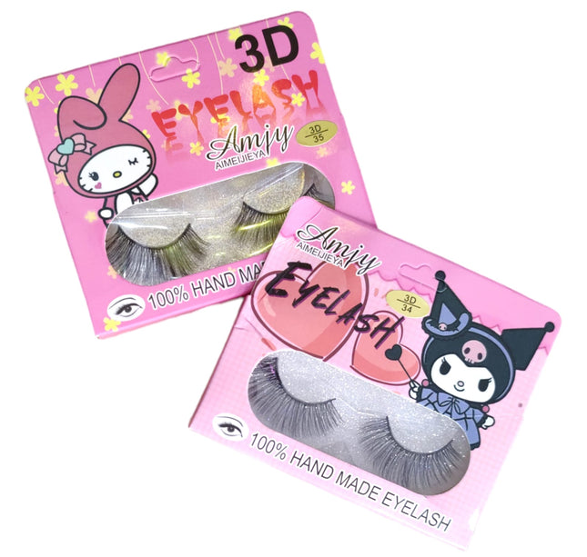 12 Pestañas sanrio kitty amigos $8.40 c/u