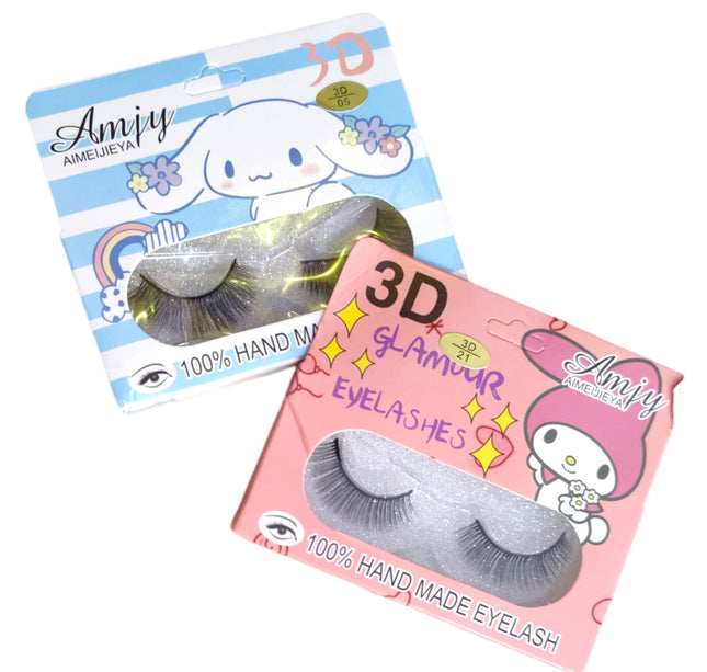 12 Pestañas sanrio kitty amigos $8.40 c/u