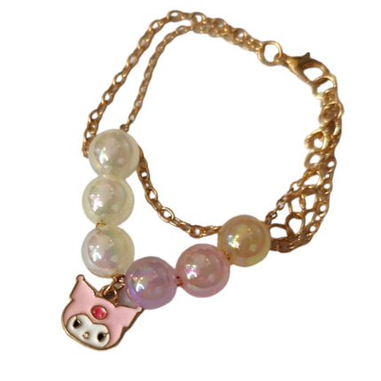 12 Pulseras Cuentas Perlas Sanrio $7.80 c/u