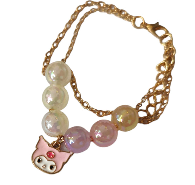 12 Pulseras Cuentas Perlas Sanrio $7.80 c/u