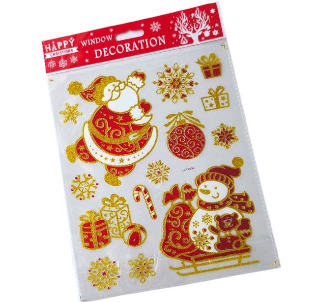 12 Stickers / Calcomania Santa $7.5 c/u