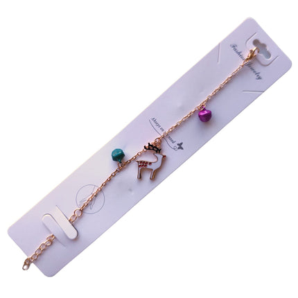 12 Pulsera doarada Navideña $5.7 c/u