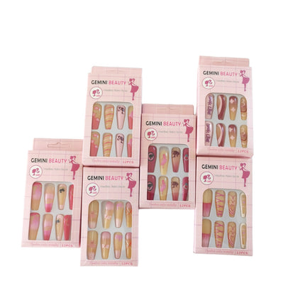 12 Uñas Barbie Luce Hermosa $7.80 c/u