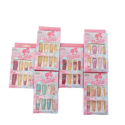 12 Uñas Barbie Luce Hermosa $7.80 c/u