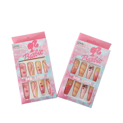 12 Uñas Barbie Luce Hermosa $7.80 c/u