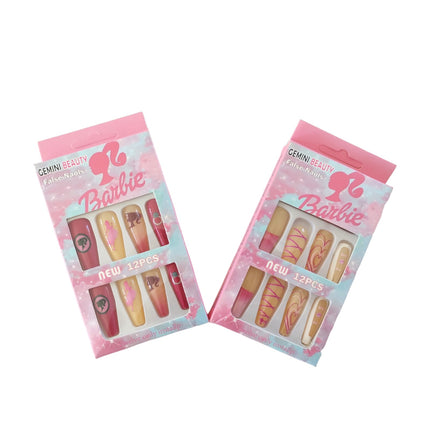 12 Uñas Barbie Luce Hermosa $7.80 c/u