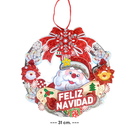 10 Santa 3D Navideño Decoracion $14.9 c/u