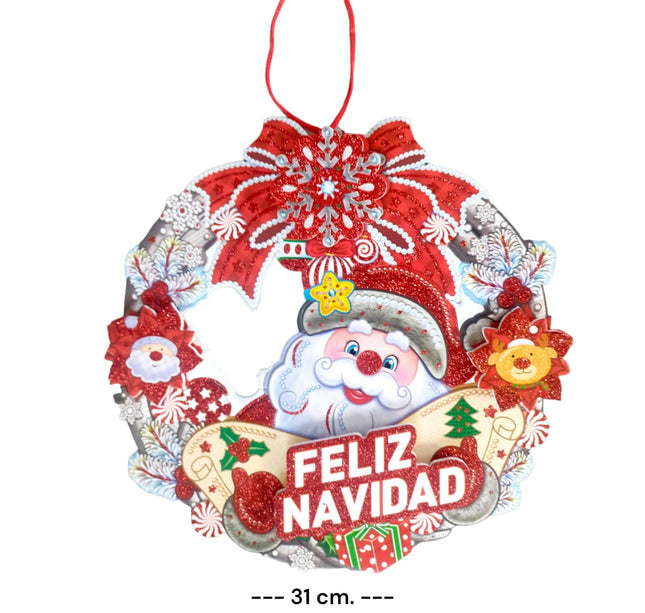 10 Santa 3D Navideño Decoracion $14.9 c/u