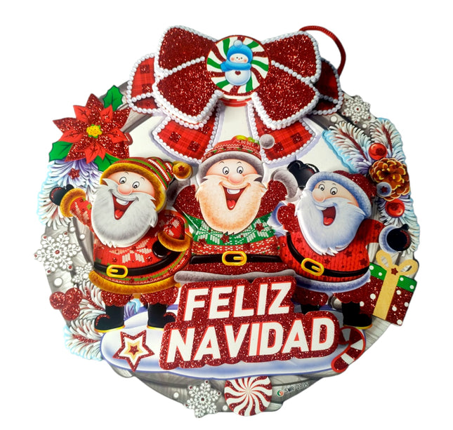 10 Santa 3D Navideño Decoracion $14.9 c/u