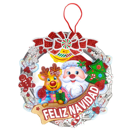 10 Santa 3D Navideño Decoracion $14.9 c/u