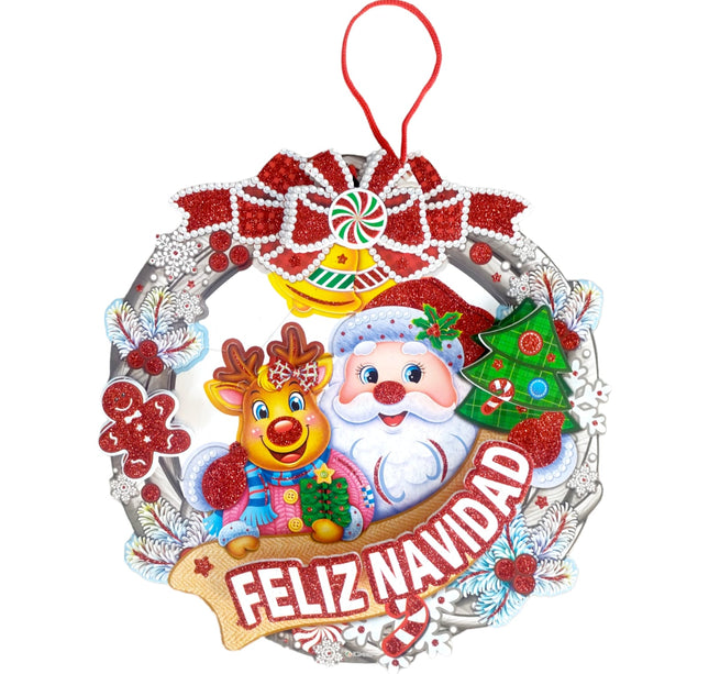 10 Santa 3D Navideño Decoracion $14.9 c/u