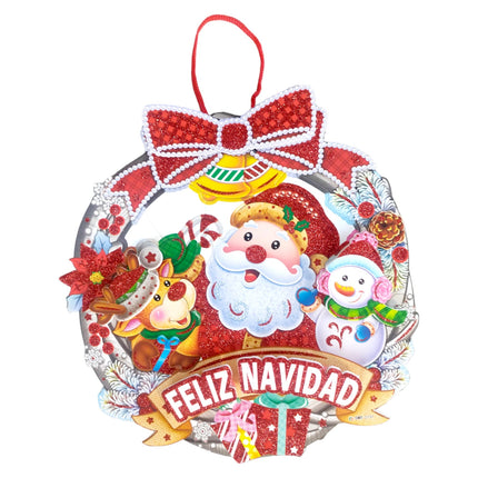 10 Santa 3D Navideño Decoracion $14.9 c/u