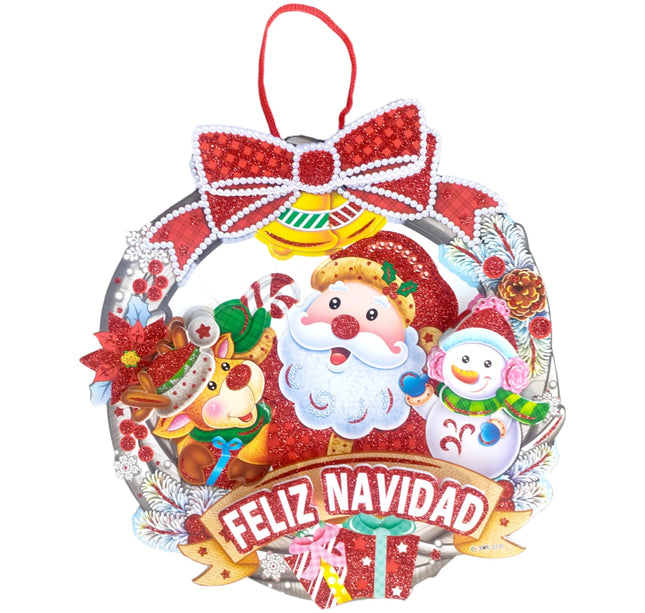 10 Santa 3D Navideño Decoracion $14.9 c/u