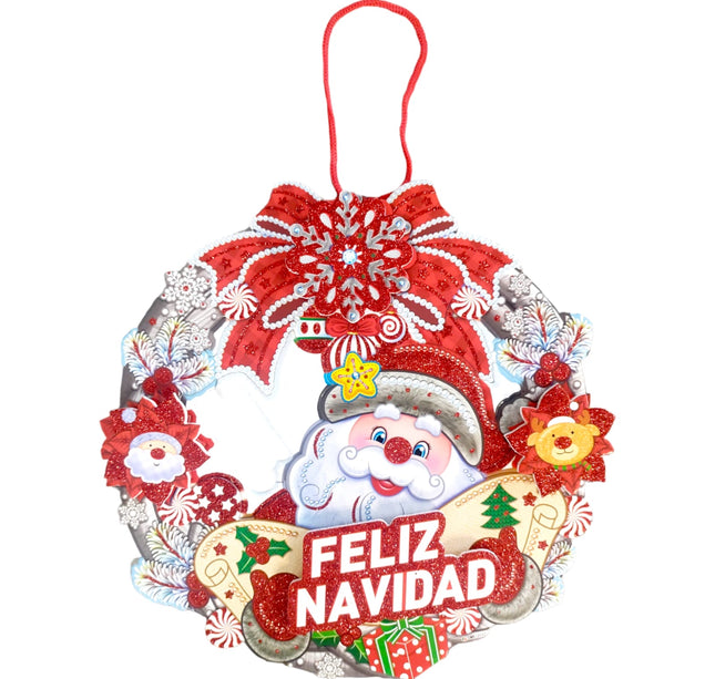 10 Santa 3D Navideño Decoracion $14.9 c/u