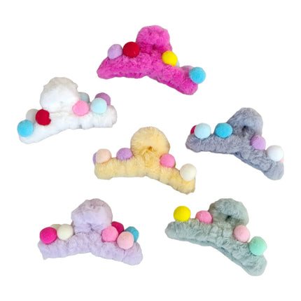 12 Pinzas bolitas peluche $12.92 c/u