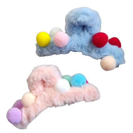 12 Pinzas bolitas peluche $12.92 c/u