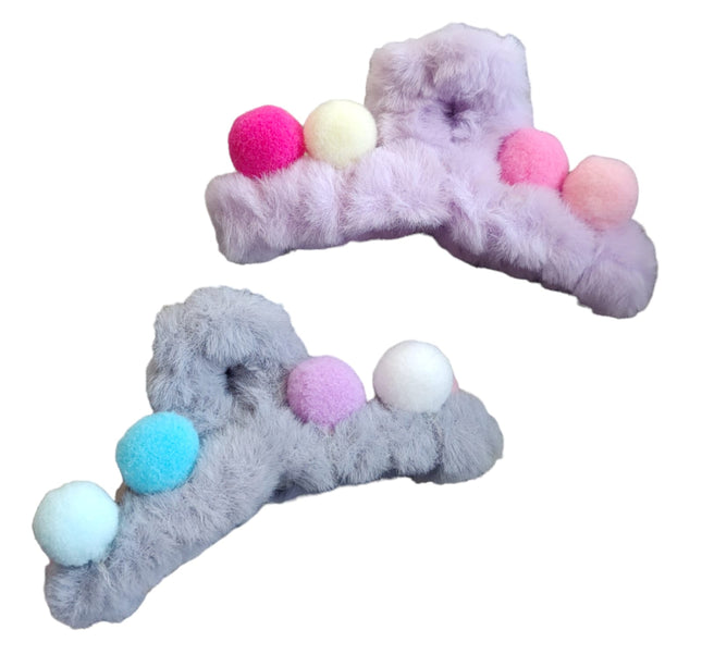 12 Pinzas bolitas peluche $12.92 c/u