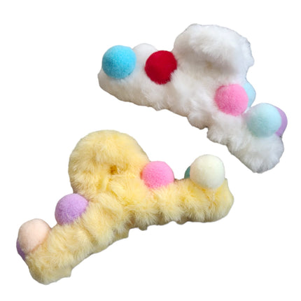 12 Pinzas bolitas peluche $12.92 c/u