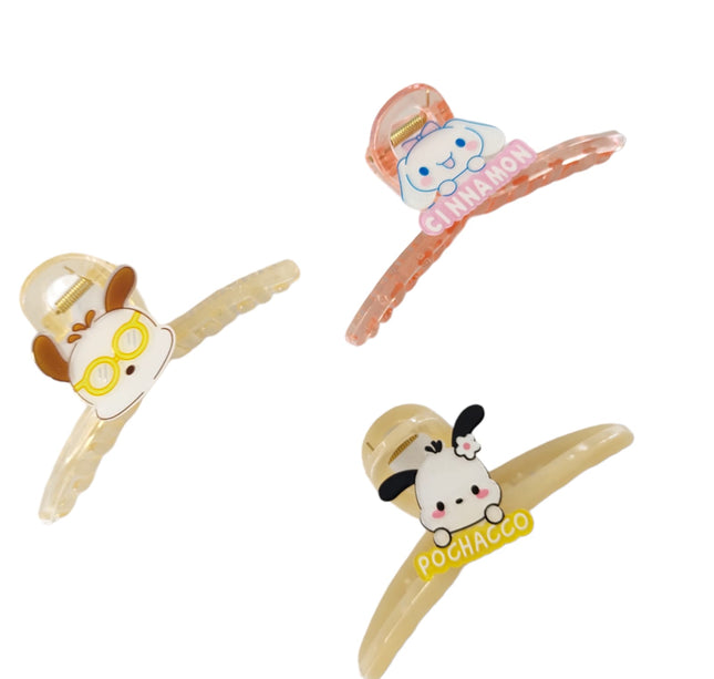 12 Pinzas Para Cabello Sanrio Kitty Princesas $6.50 C/U