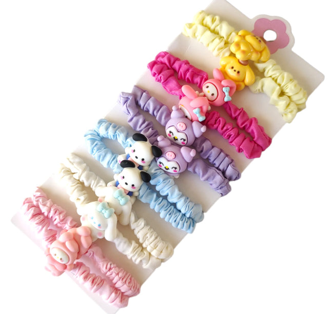 12 Donas Scrunchies amigos Kitty $6 c/u