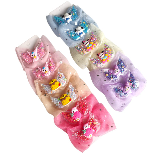 12 Moños Confetti Sanrio Kitty $5.20 c/u