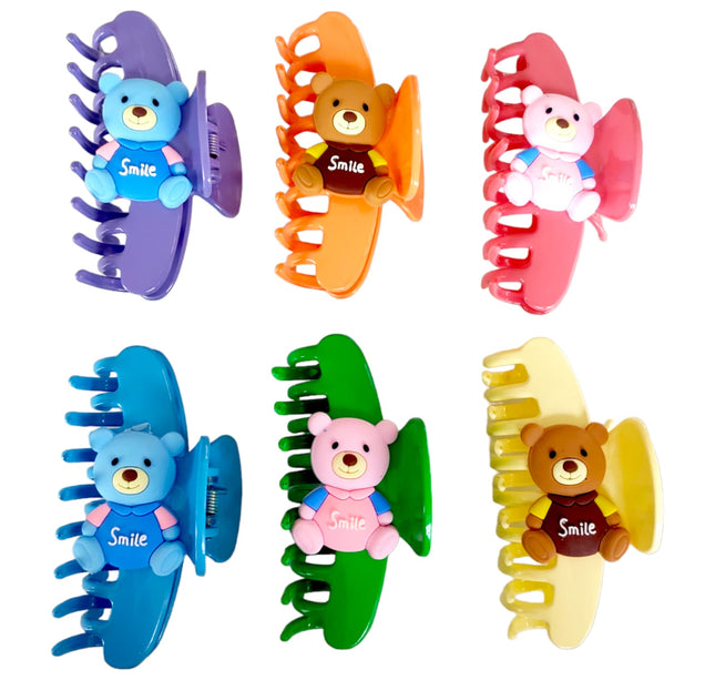 12 Pinzas para cabello ositos $9.66 c/u