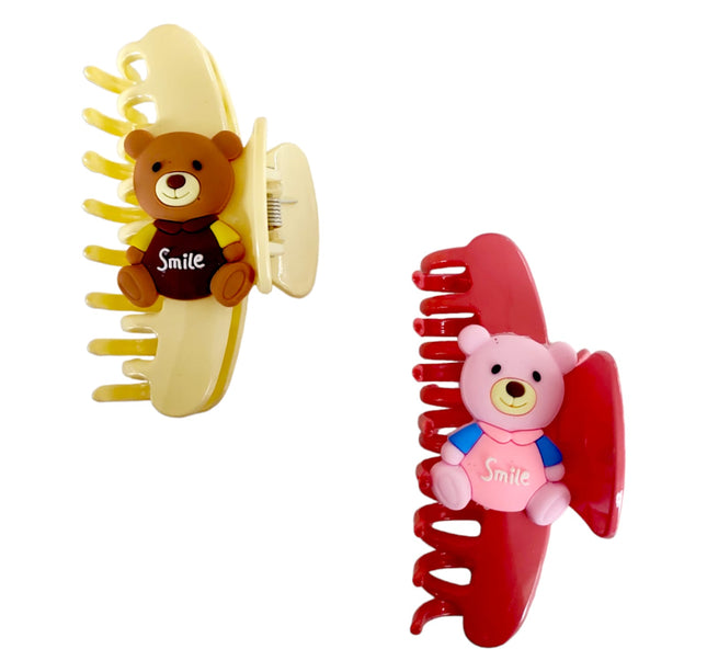 12 Pinzas para cabello ositos $9.66 c/u