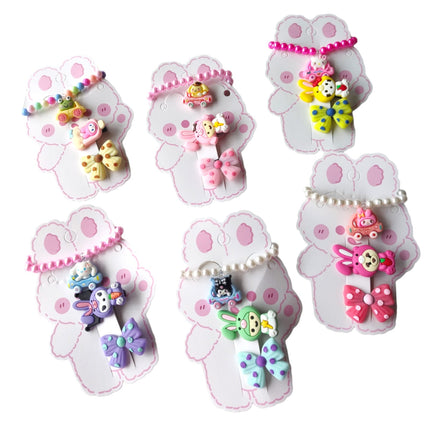 12 Sets Pulseras Con Pinzas Amigos Kitty $5.58 c/u