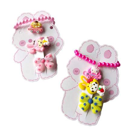 12 Sets Pulseras Con Pinzas Amigos Kitty $5.58 c/u