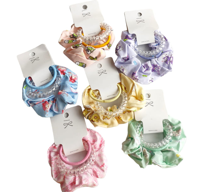 12 Ligas Scrunchies Liga Colors Kitty A $5.20 c/u