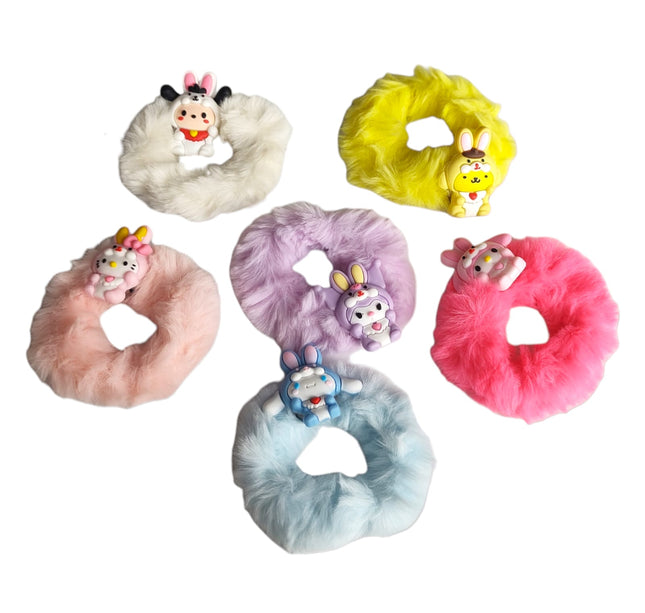 12 Scrunchies luz amigos kitty sanrio $6.80 c/u