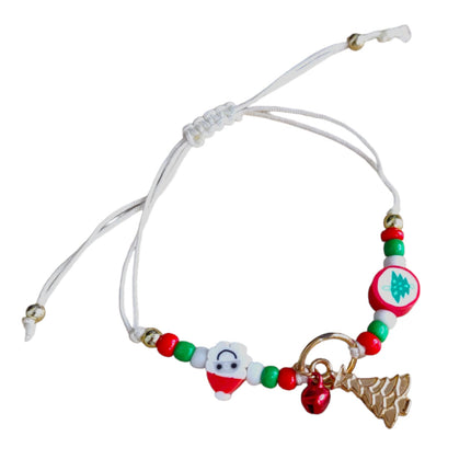 12 Pulseras Navideñas con dije $5.9 c/u