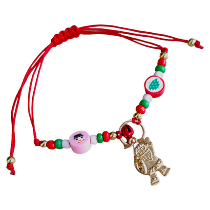 12 Pulseras Navideñas con dije $5.9 c/u