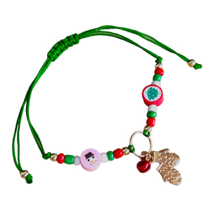 12 Pulseras Navideñas con dije $5.9 c/u