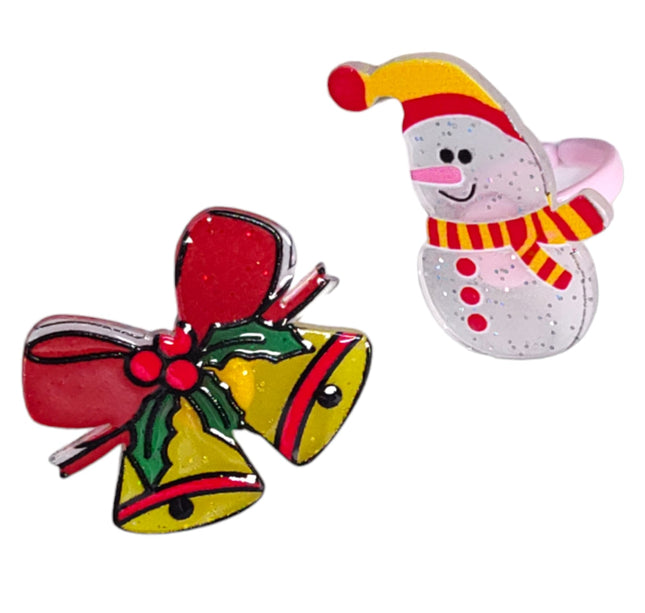 Estuche corazon con 12 Anillos Navideños $3.9 c/u