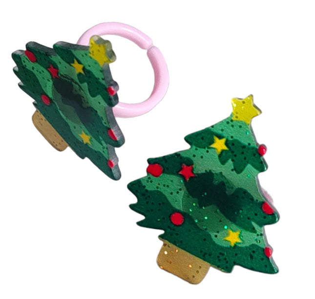 Estuche corazon con 12 Anillos Navideños $3.9 c/u