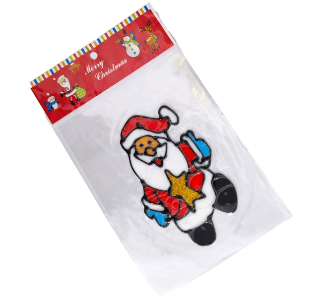 12 Stickers Santa en Relieve $6.8 c/u