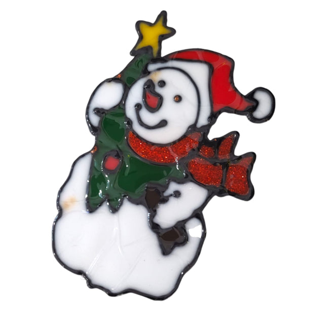 12 Stickers Santa en Relieve $6.8 c/u